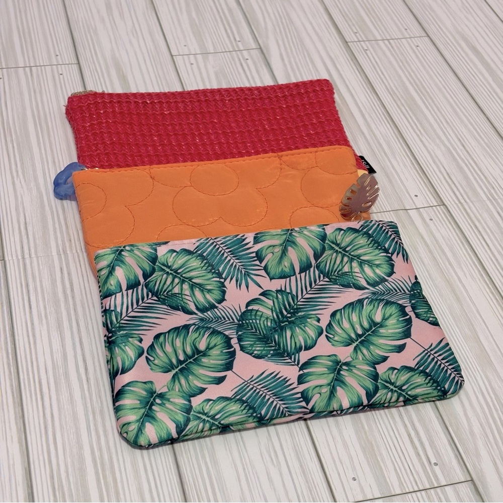 Fun Summer Cosmetic Bag Trio